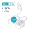 6 in 1 Portable Power Strip with USB