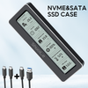 M.2 NVMe/SATA SSD Case with Display