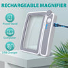 4X Magnifying Glass with Rechargeable LED