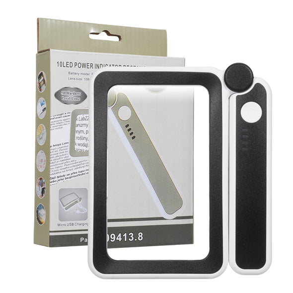 4X Magnifying Glass with Rechargeable LED