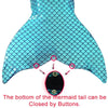 Seashell & Mermaid Tail Swimsuit For Kids
